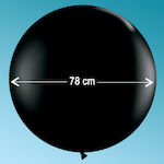 Set of 2 Balloons Latex Black