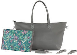 Kinderkraft Shoulder/Hand Diaper Bag Gray 30x53x6cm.