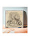 Engraving Vignette Gemälde Hölzernes 110x110cm