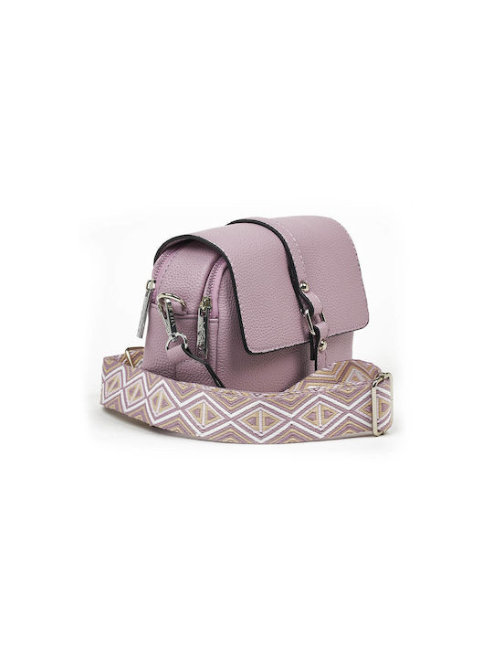 Verde Din piele Geantă de damă Crossbody Lila