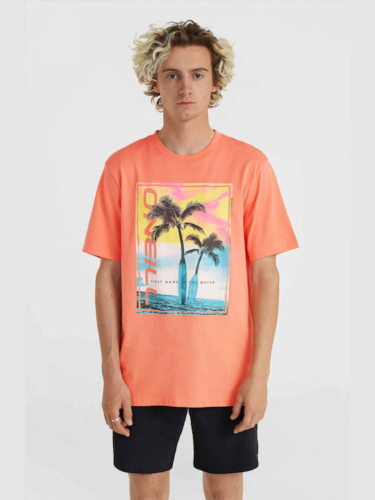 O'neill Ανδρικό T-shirt Κοντομάνικο Πορτοκαλι