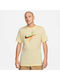 Nike Bărbați T-shirt Sportiv cu Mânecă Scurtă Galben