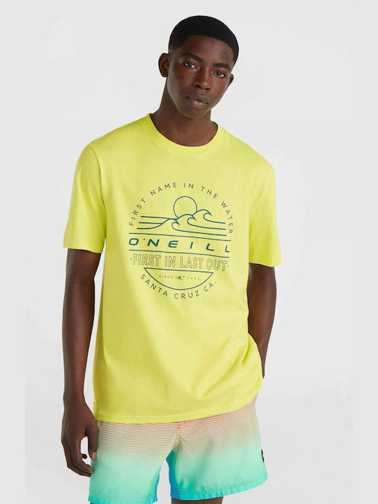 O'neill Ανδρικό T-shirt Κοντομάνικο Κιτρινο