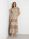 Guess Kleid Safari Tan Multi