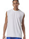 Body Action Men's Athletic Sleeveless Blouse White