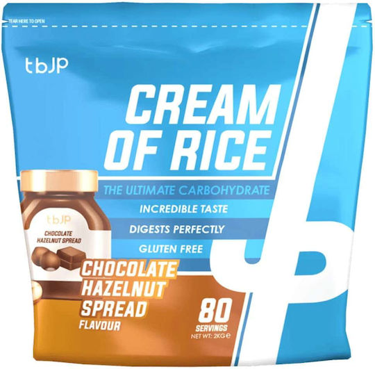 tbJp Cream Of Rice Ειδικό Συμπλήρωμα Διατροφής 2000gr Chocolate Hazelnut Spread