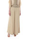 Moutaki Women's High-waisted Fabric Trousers Brown- Beige- Green