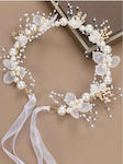 Bridal Hair Diara Pearls Flowers