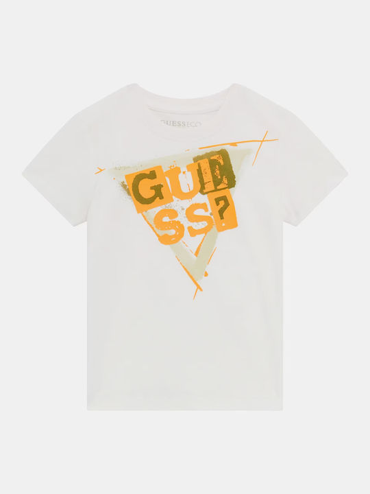 Guess Tricou pentru copii Alb