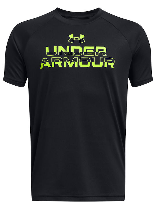 Under Armour Kids' T-shirt Black Tech
