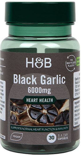 Holland & Barrett Schwarzer Knoblauch 6000mg 30 Mützen