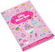 Grafix Stickerbuch Glitter A5 8 Blatt Rosa