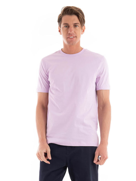 Hugo Boss T-shirt Bărbătesc cu Mânecă Scurtă Lavender
