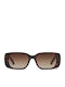Quay Australia Women's Sunglasses with Brown Tartaruga Plastic Frame and Brown Gradient Lens