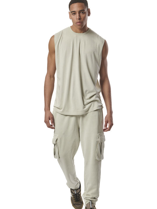 Body Action Men's Sweatpants with Rubber Gray