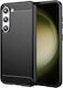 Spacecase Carbon Back Cover Silicon Negru (Galaxy S23)