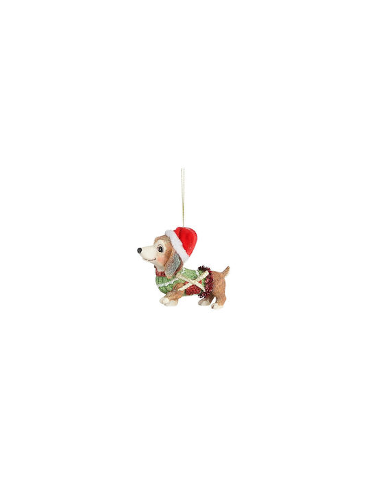 Ornament Hund Kaffee 9,5x4x8,5cm