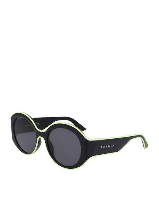 Longchamp Ochelari de soare Μαύρα cu Cadru & Negru Lentilă