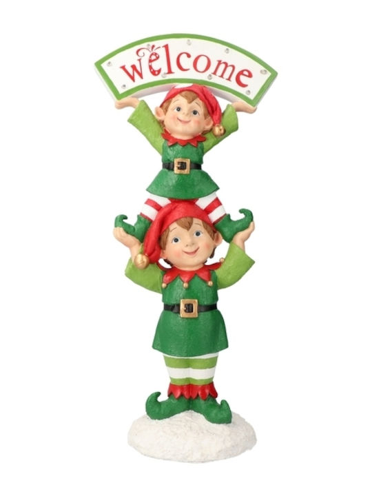 MSA Illuminated Christmas Figure Elf Red Height 57cm
