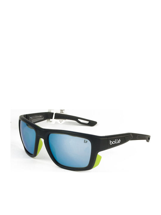 Bolle Airdrift Bărbătești Ochelari de soare cu Negru Cadru și Albastru Oglindă Lentilă BS035003