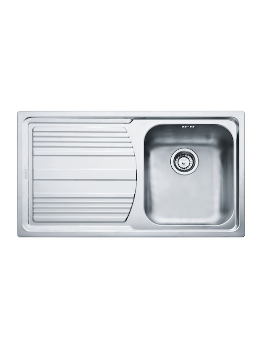 Franke Logica Lll 611 1010261075 Drop-In Мивка Ляв Inox Грапав Ш86xД50см Сребрист