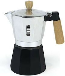 Quttin Espresso-Kanne 6 Cups Silber