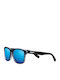 Zippo Unisex Sunglasses with Gray Plastic Frame and Blue Mirror Lens OB201-02
