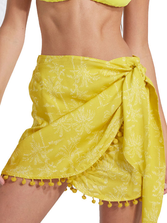 Noidinotte Women's Skirt Beachwear in Yellow color