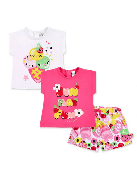 Tuc Tuc Kids Set with Shorts Summer 3pcs White