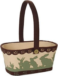 MSA Easter Basket Fabric 25x18x12pcs in Beige color