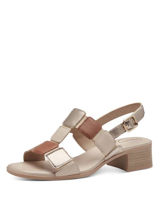Leather Sandals Tabac Brown