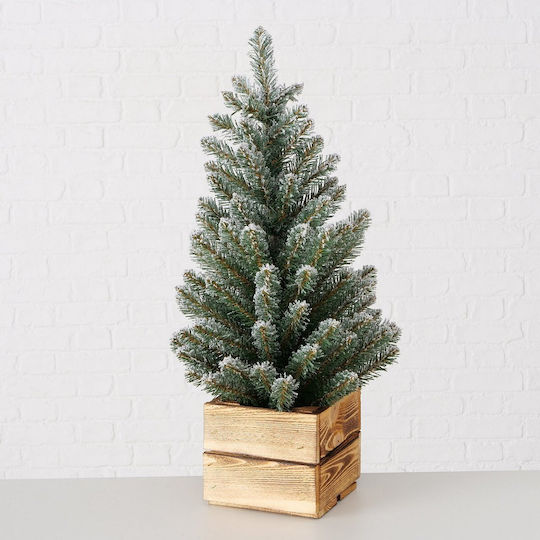 Christmas Decorative Snowy Wood Tree 65cm Green