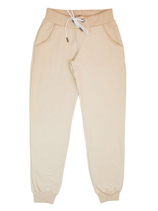 Paco & Co Women's Sweatpants Beige