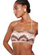 Champagne Cocktail Bikini με έναν Ώμο B Cup & Ενίσχυση Floral