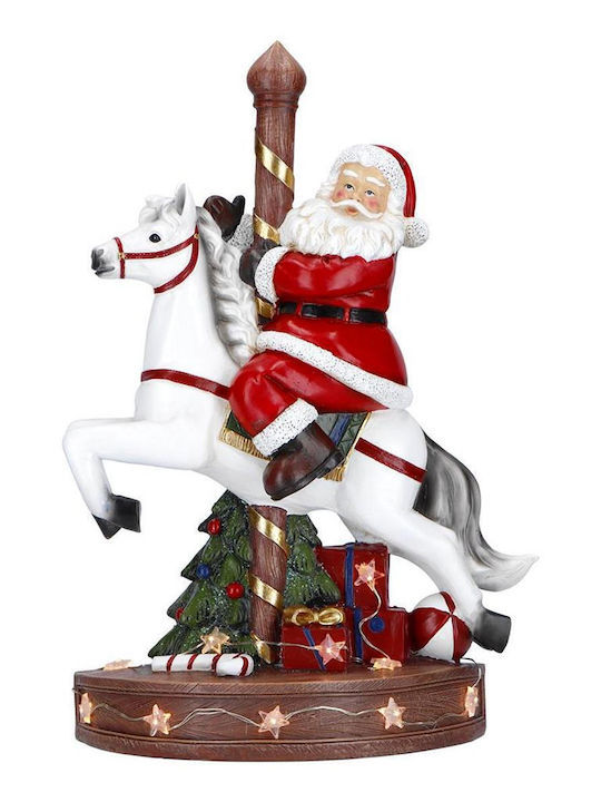 MSA Коледна Осветена Декоративна с Движение 32x22x10.5см. Дядо Коледа Фигура