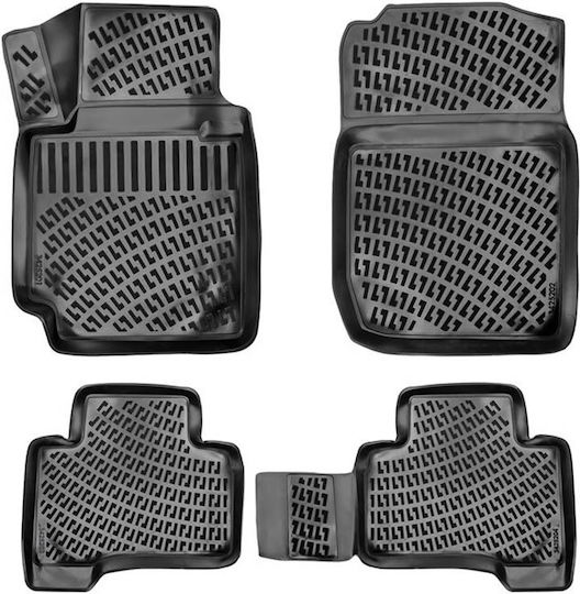 Carro 234268 Mats Mats Skateboards 3d Rubber Tpe Suzuki Grand Vitara 2005-2015 4 Pieces Black
