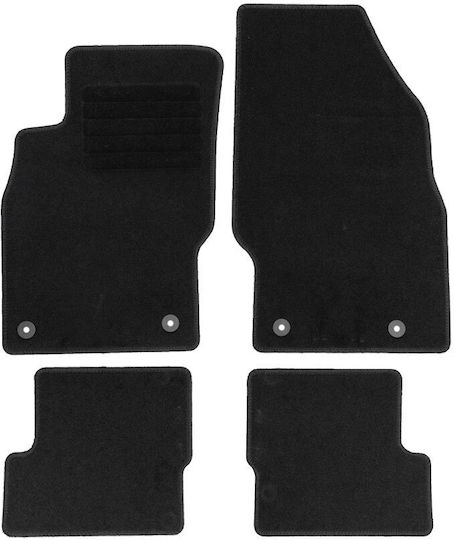 Rigum Set of Front and Rear Mats 4pcs for Opel Adam 2013+ Black