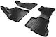 Carro 234292 Floor Mats Mats 3d Rubber Tpe Peugeot Bipper Fiat Fiorino/citroen Nemo 2008 4 Pieces Black