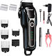 Kemei Professional Rechargeable Hair Clipper Black