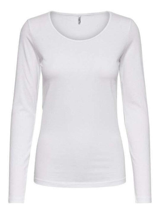 Only Long Sleeve Women's Blouse White