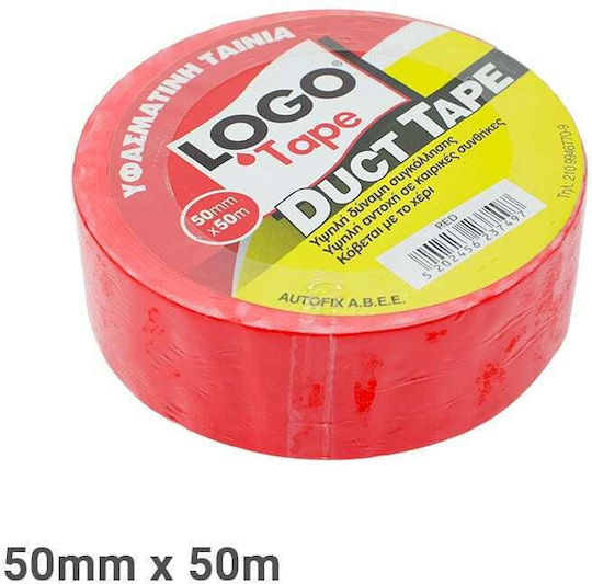 Υφασμάτινη Ταινία Κόκκινη 50mm X50m Logo Duct Tape
