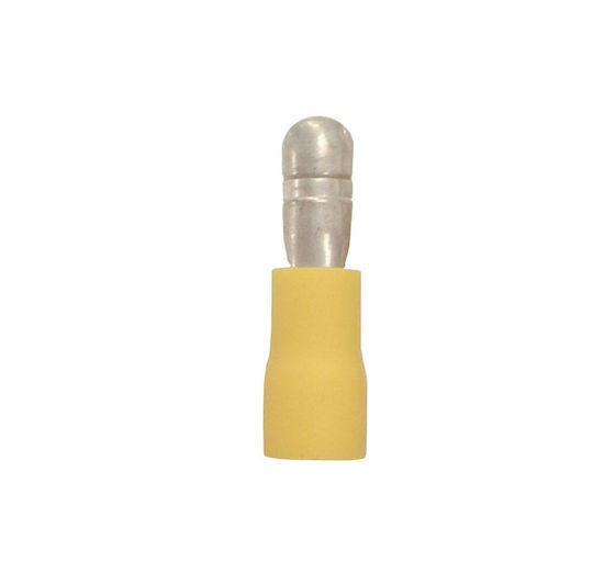 Adeleq Σφαιρικοί Ακροδέκτες με Μόνωση 6mm² Κίτρινο (12-56036) σε σετ των 10τμχ