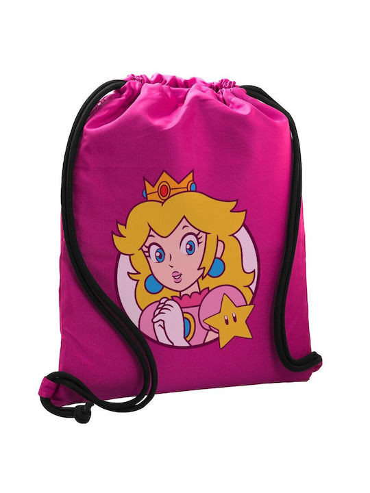 Koupakoupa Princess Peach Παιδική Τσάντα Πλάτης Μωβ 40εκ.