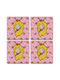 Koupakoupa Princess Peach Untersetzer Hölzernes Orange 4Stück