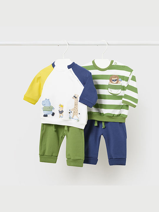 Mayoral Kids Sweatpants Set Multicolour 4pcs