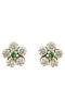 Kids Earrings Studs with Stones made of Gold 9K