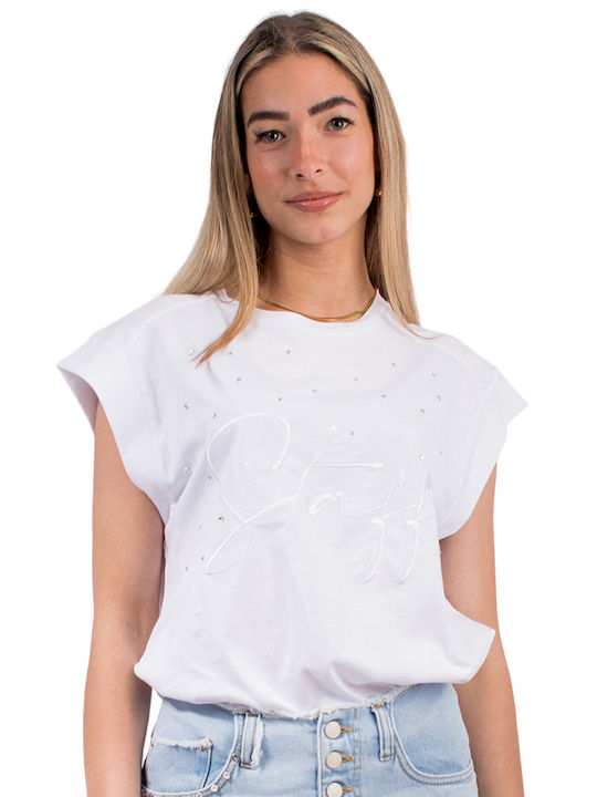 Staff Women's Blouse Cotton White