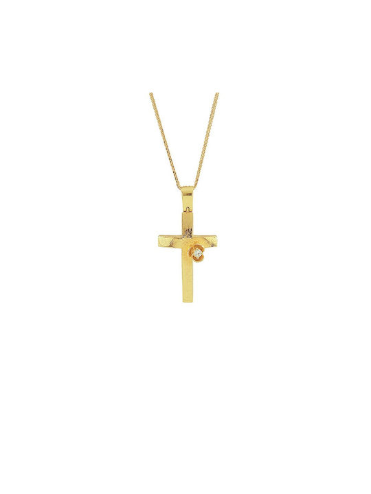 VRjewels Femeiesc Aur Cruce 14K