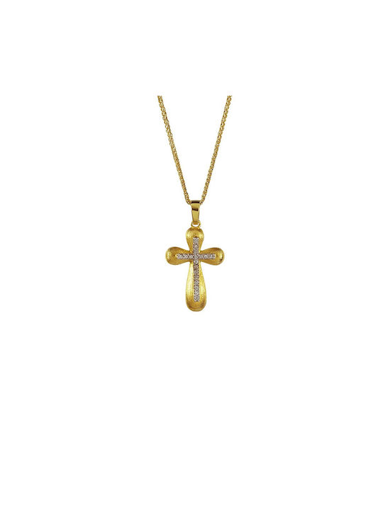 VRjewels Femeiesc Aur Cruce 14K