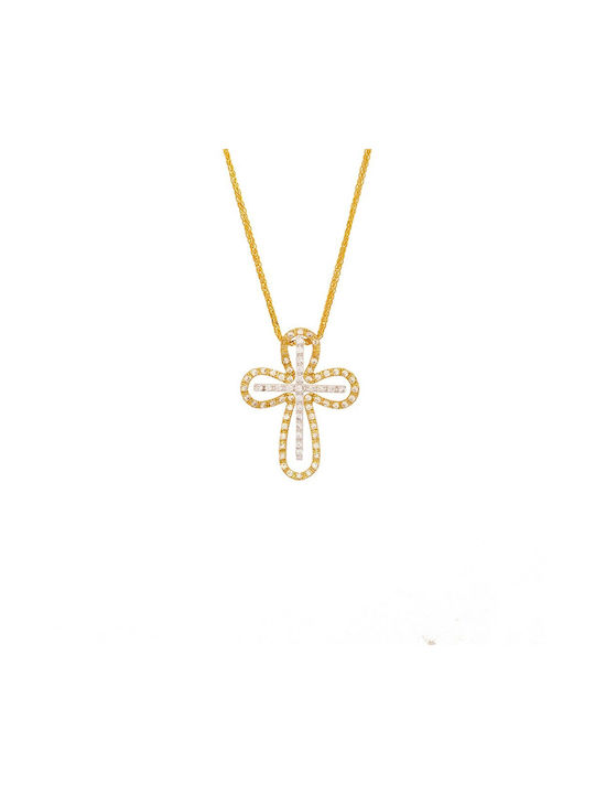 VRjewels Femeiesc Aur Cruce 14K